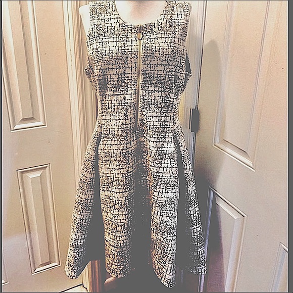 Donna Karan Tweed Sheath Dress NWT size M - Picture 1 of 16